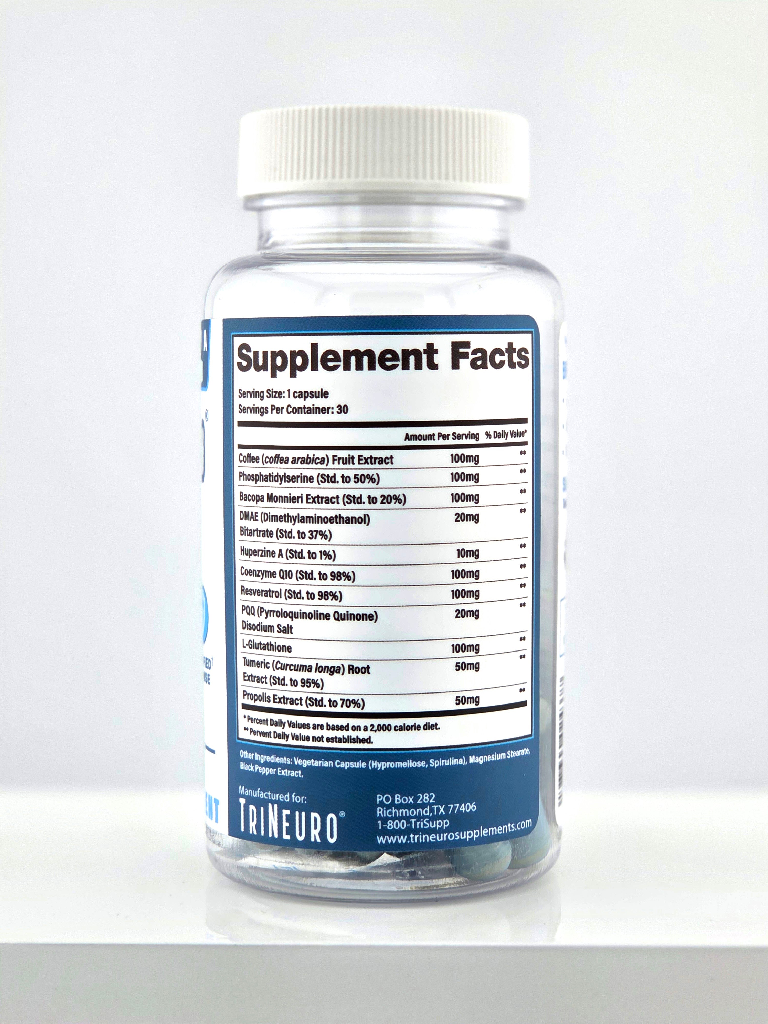 TriNeuro Brain - 30 Capsules
